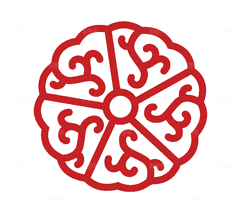 中式花纹元素底纹素材