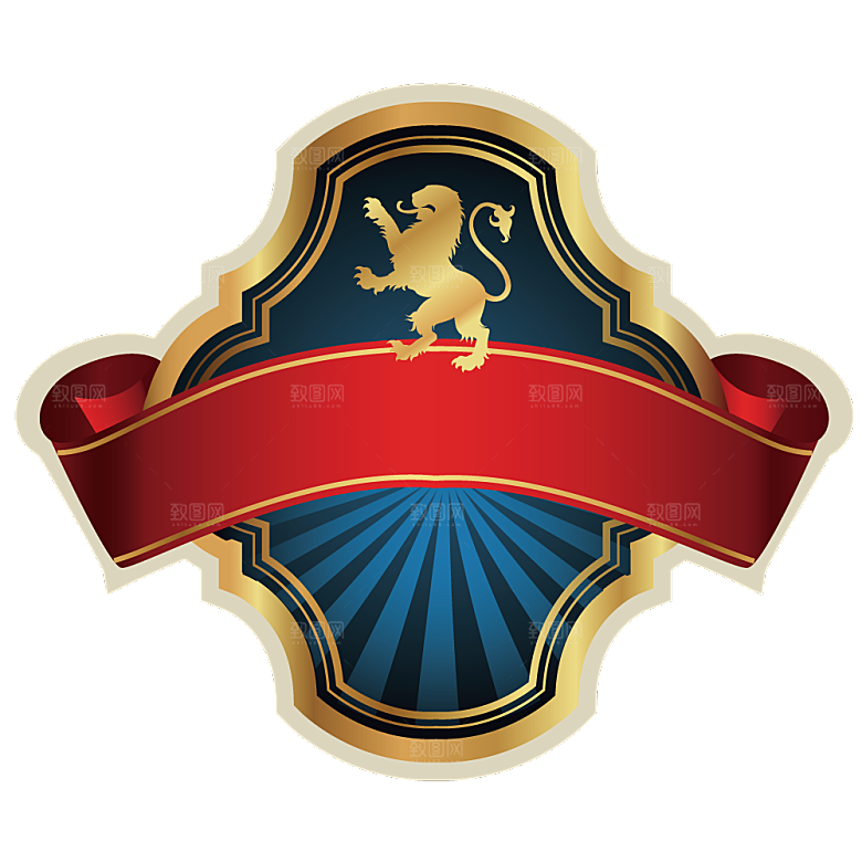 金属徽章图标元素