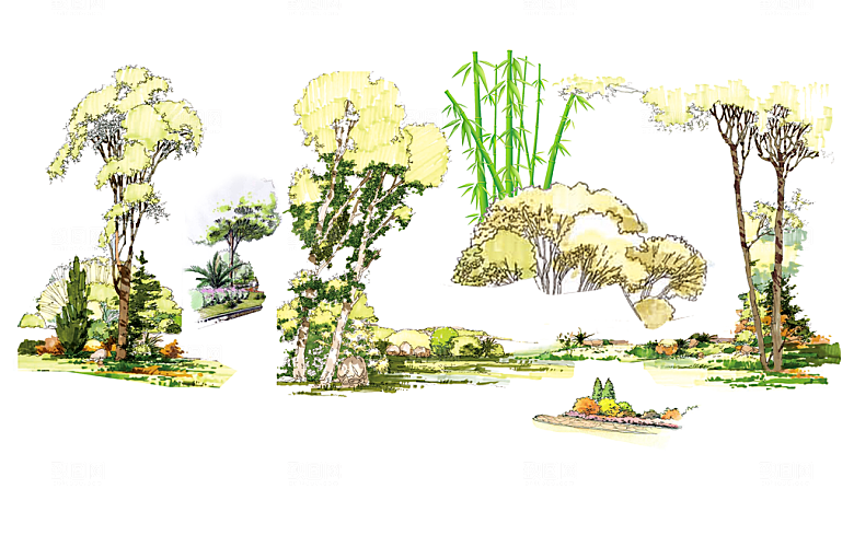 植物花卉园林绿化免抠元素