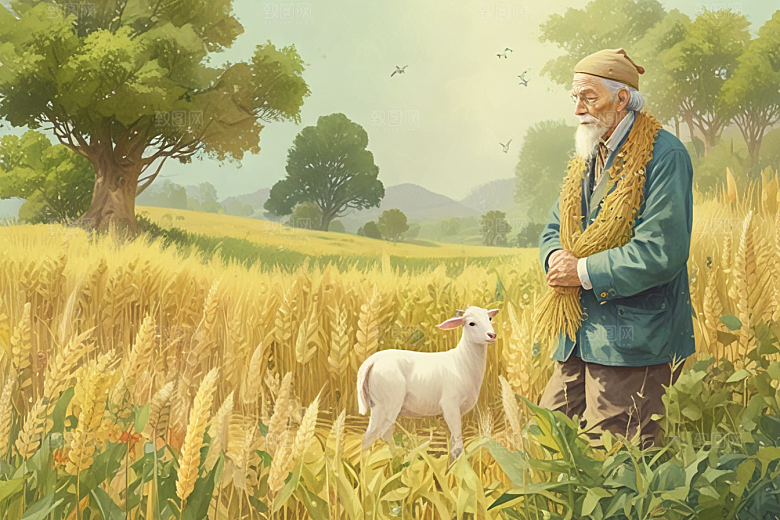 思考人生智慧老人图片