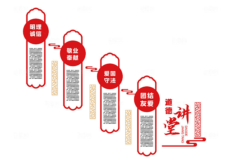 校园文化建设校园楼梯文化墙