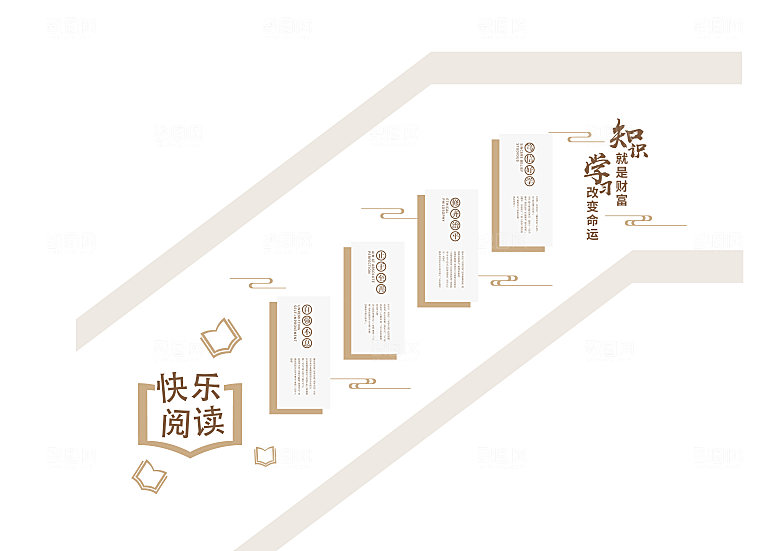 校园文化建设校园楼梯文化墙