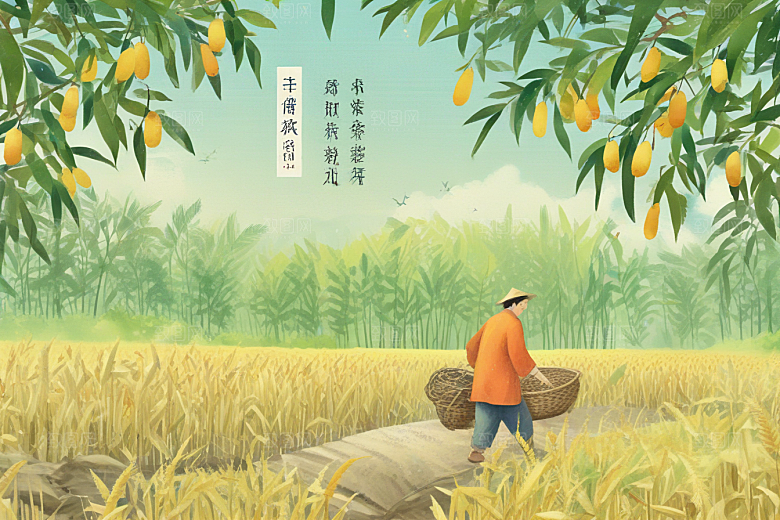 岭南田园风光画作欣赏图片