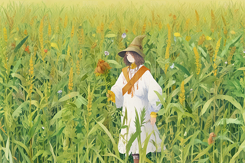 田园放牧风光画作欣赏