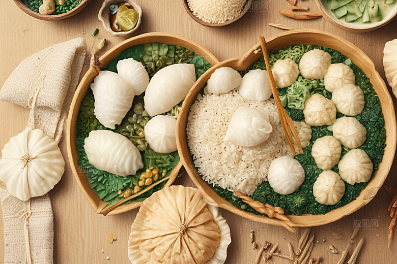 可爱食物插画萌化人心的小团子们图片