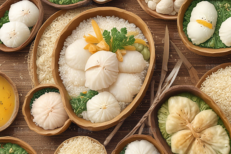 可爱食物插画萌化人心的小团子们图片