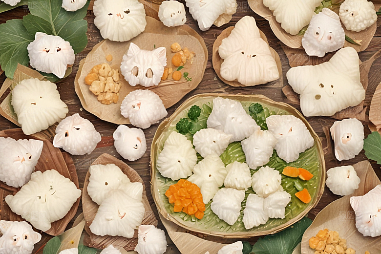 可爱食物插画萌化人心的小团子们图片