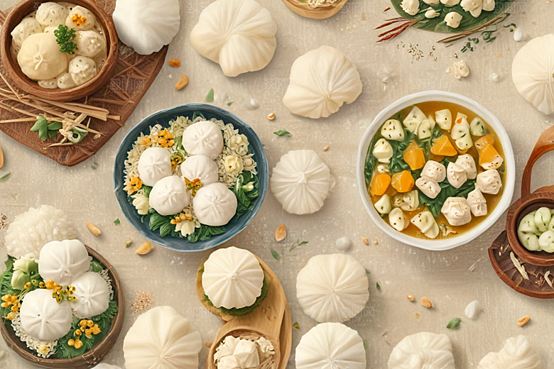 可爱食物插画萌化人心的小团子们图片