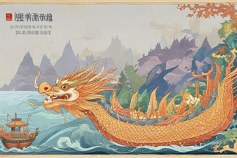 龙头船绘卷生动展现传统文化魅力图片