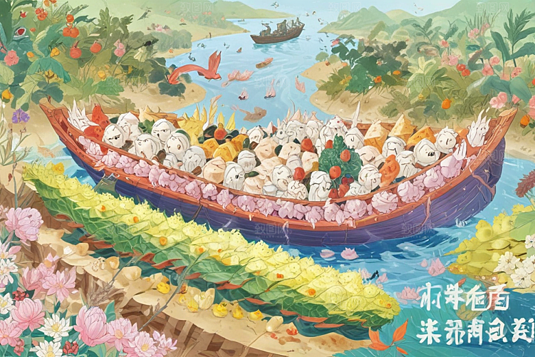 美食汇聚龙舟盛宴图片