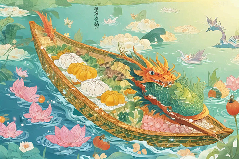 美食汇聚龙舟盛宴图片