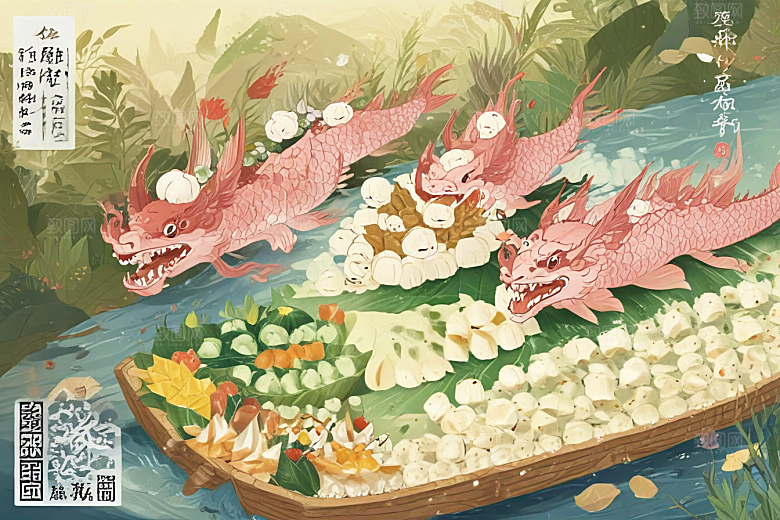 美食汇聚龙舟盛宴图片