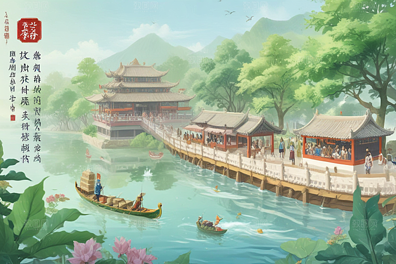 端午节龙舟竞渡盛况空前图片