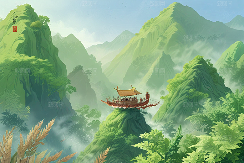 桂林山水甲天下图片