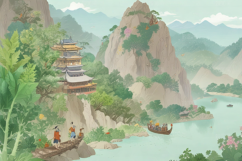 桂林山水甲天下图片