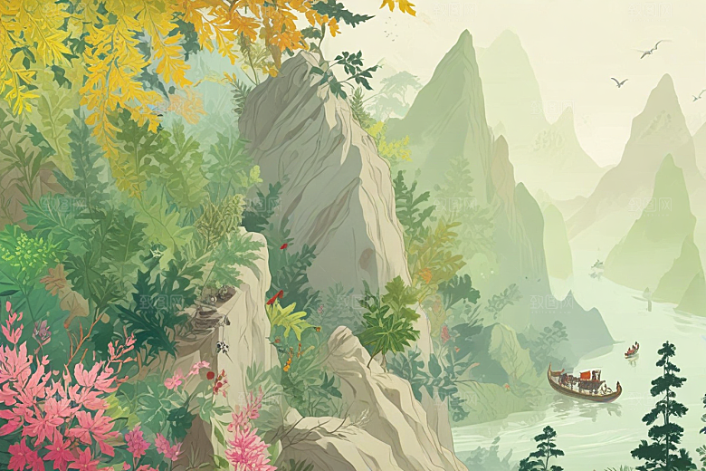 桂林山水甲天下图片