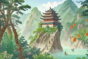 桂林山水甲天下图片