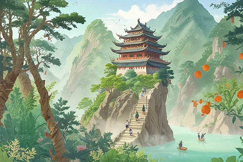 桂林山水甲天下图片