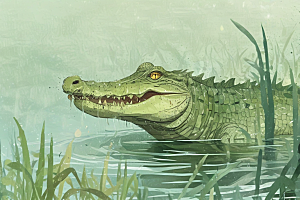 湿地霸主鳄鱼图片