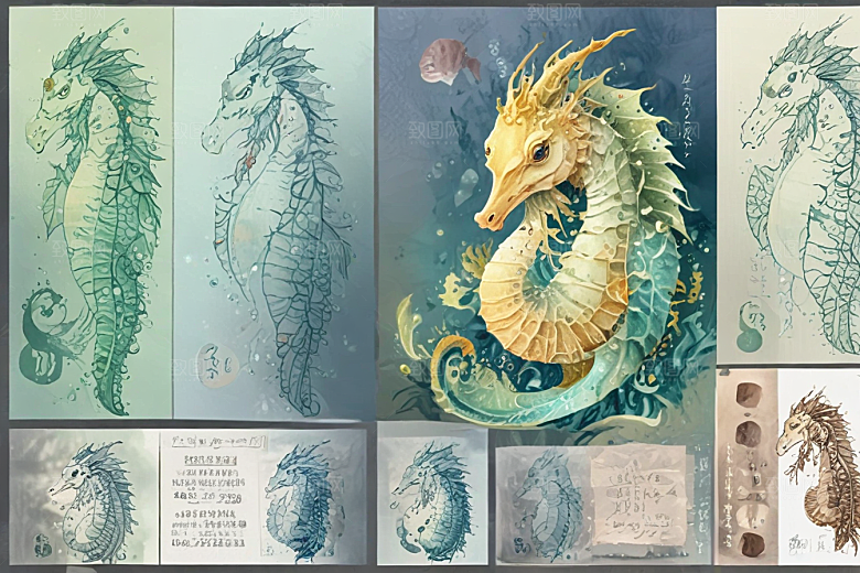 未来海洋世界海马变形记图片