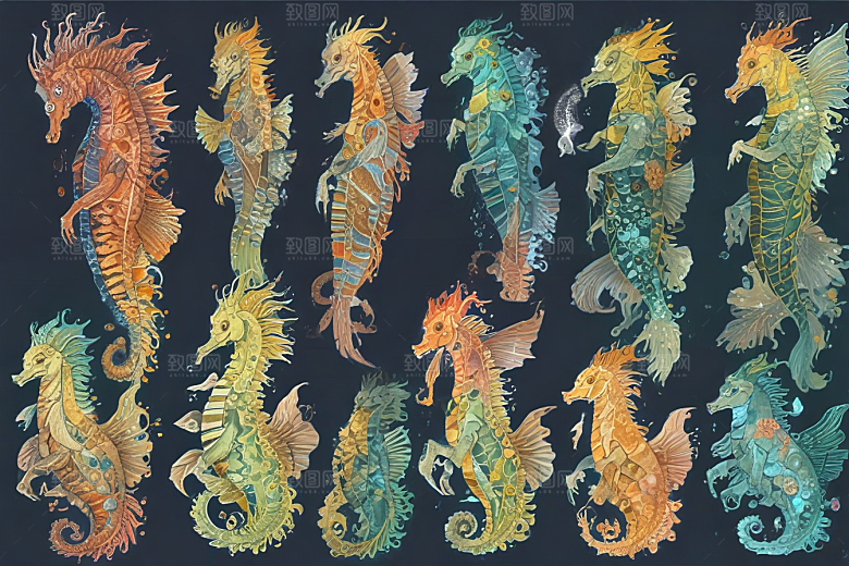 未来海洋世界海马变形记图片
