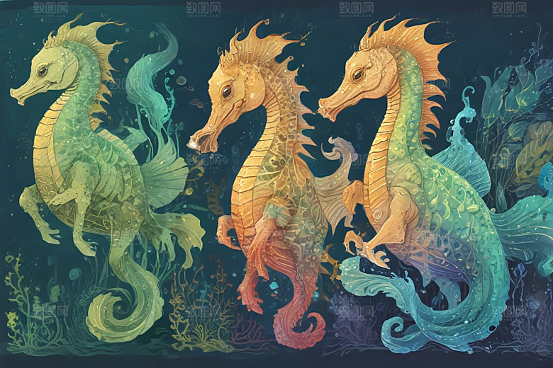 未来海洋世界海马变形记图片