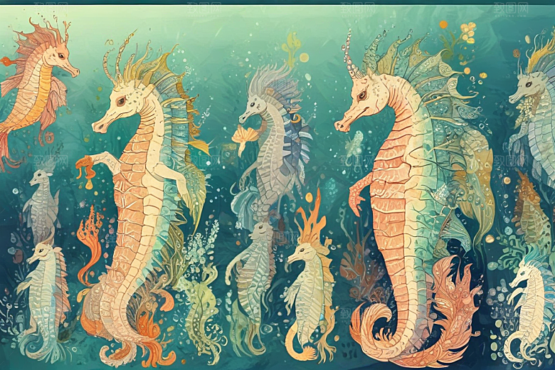 未来海洋世界海马变形记图片