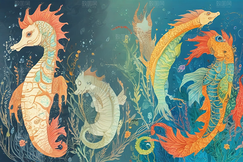 未来海洋世界海马变形记图片