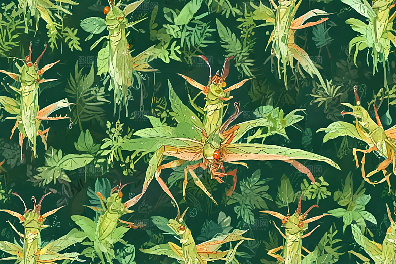 奇特视角昆虫写实画图片