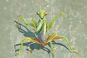 奇特视角昆虫写实画图片