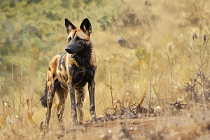 非洲野狗高清图片图片