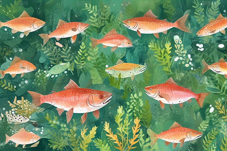 图解水下生物图片