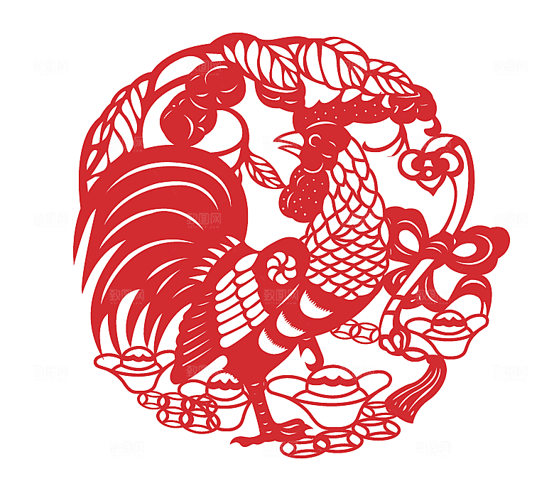 新年春节剪纸创意素材