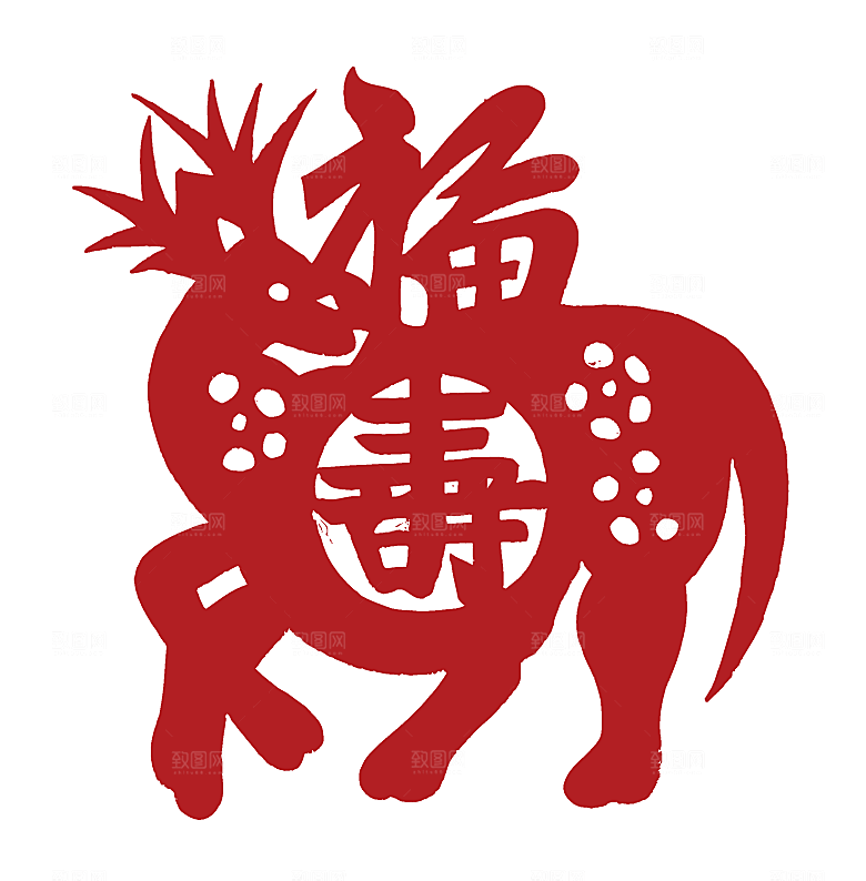 新年春节剪纸创意素材