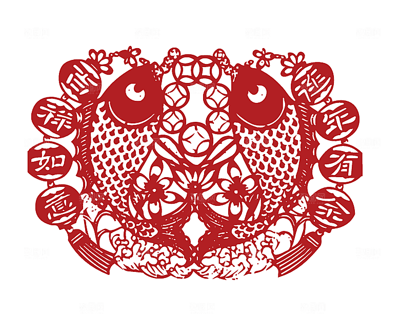 新年春节剪纸创意素材