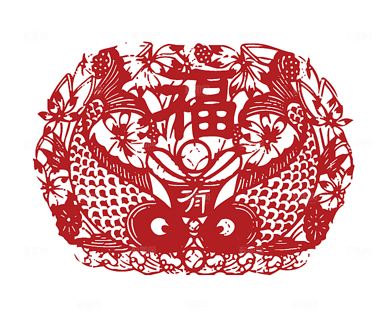 新年春节剪纸创意素材