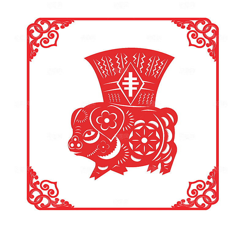 新年春节剪纸创意素材