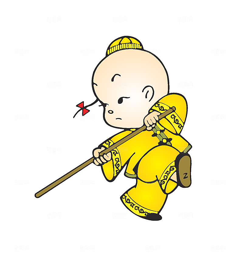 创意新年卡通手绘年华哇哇素材元素