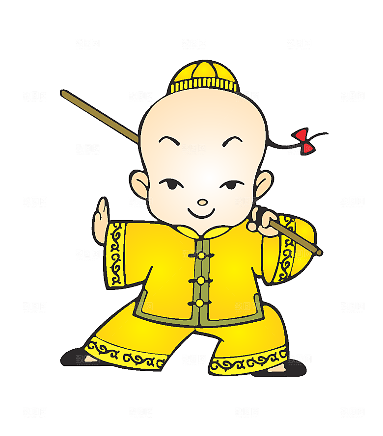 创意新年卡通手绘年华哇哇素材元素