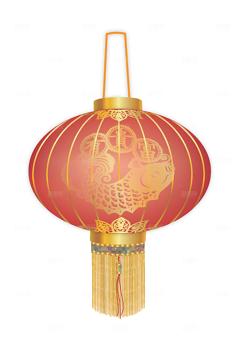 矢量新年春节卡通元素