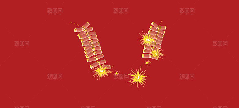 矢量新年春节卡通元素
