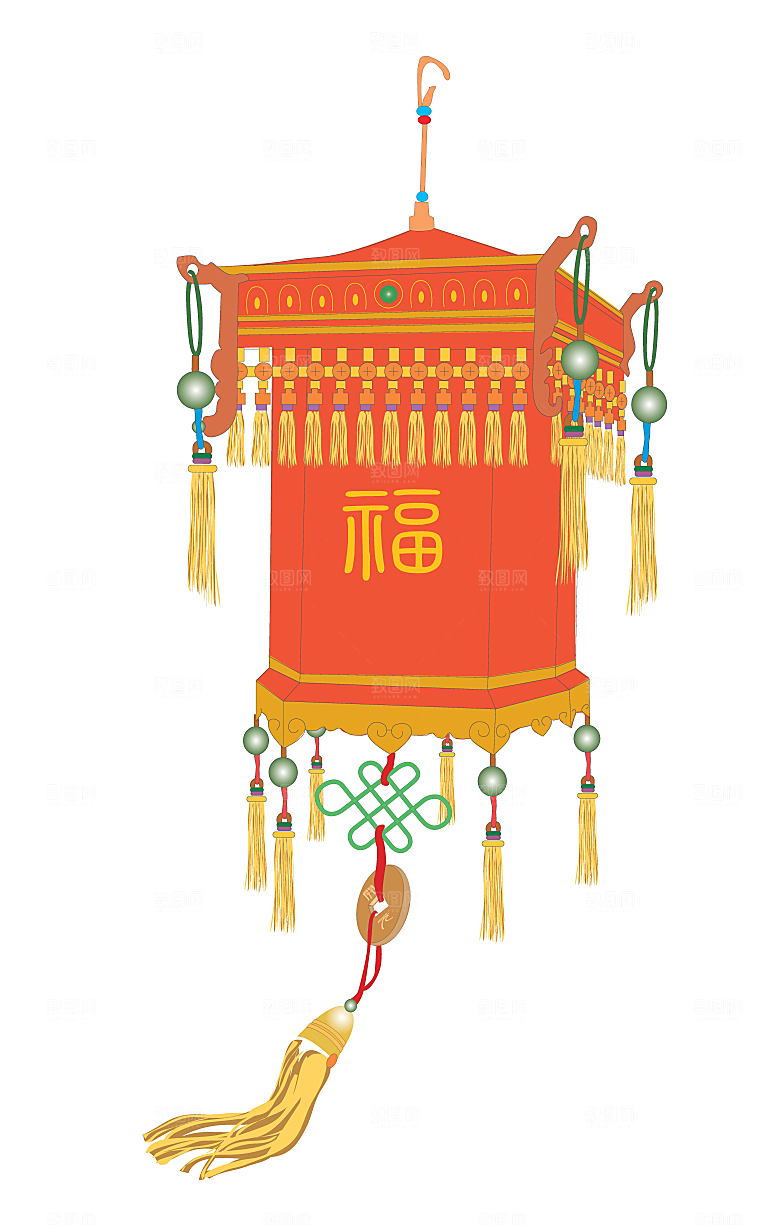 矢量新年春节卡通元素