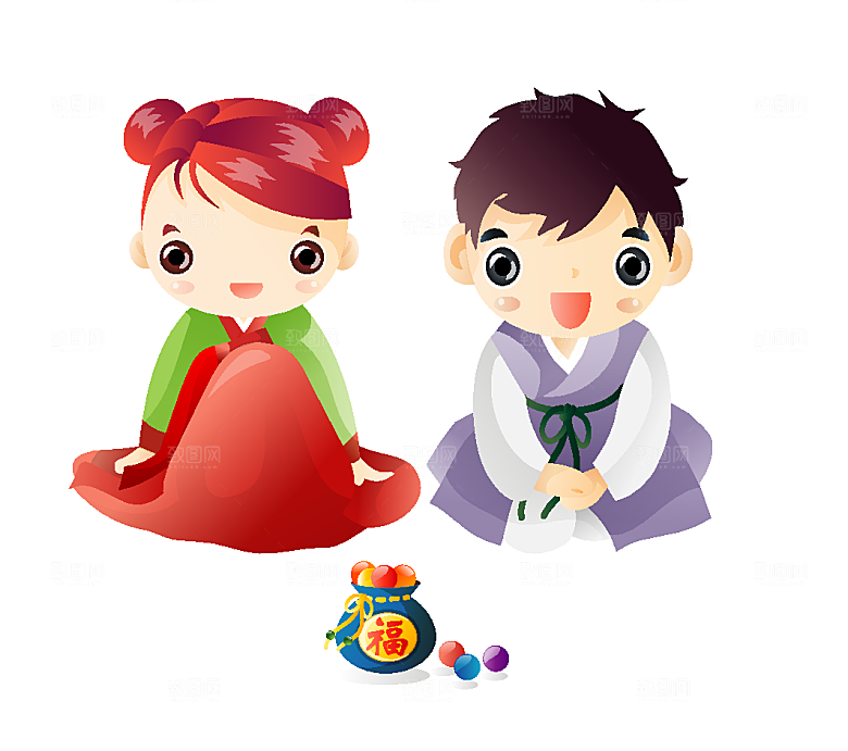 矢量创意春节卡通素材