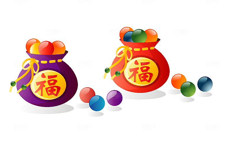 矢量创意春节卡通素材