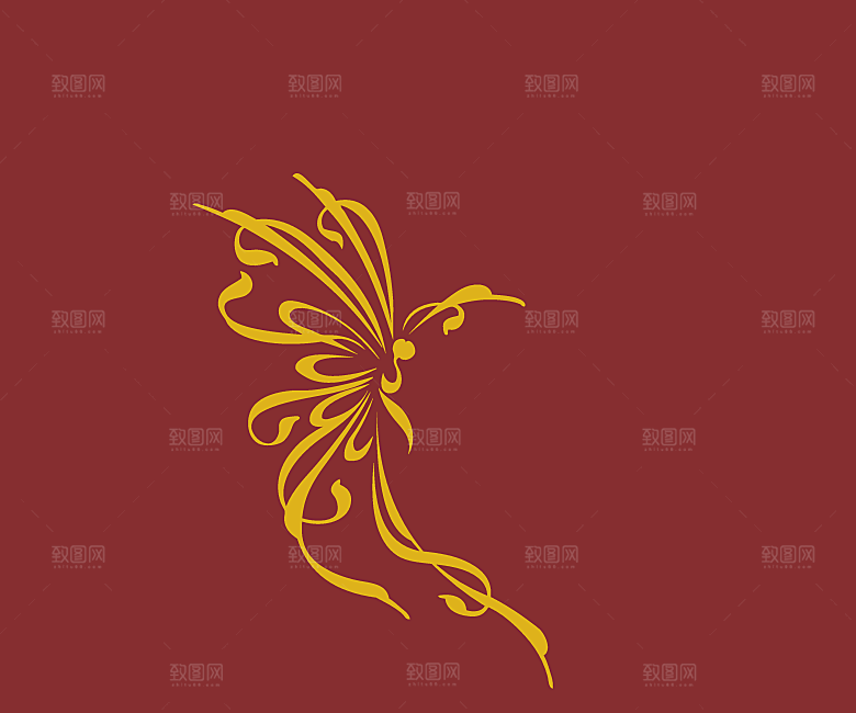 矢量古典花纹素材元素设计