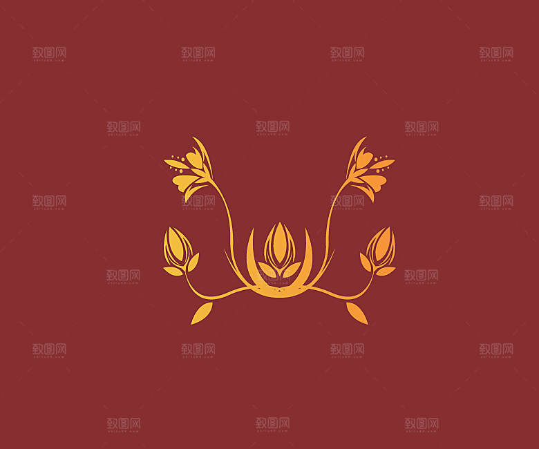 矢量中国古典花纹元素