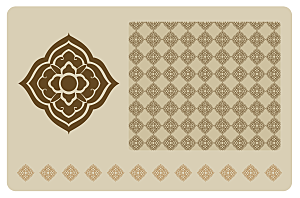 单色中式古典花纹元素矢量素材