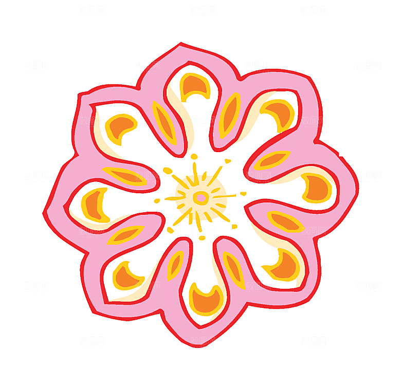 复古中式创意花纹素材