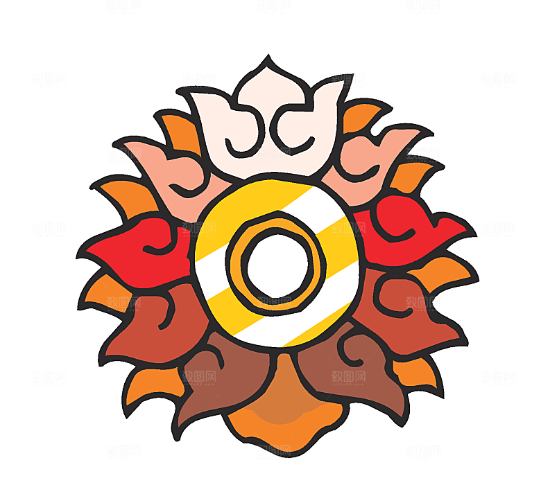 创意复古中式花纹素材