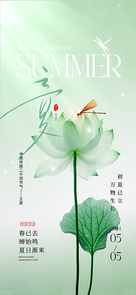 立夏医美节气海报